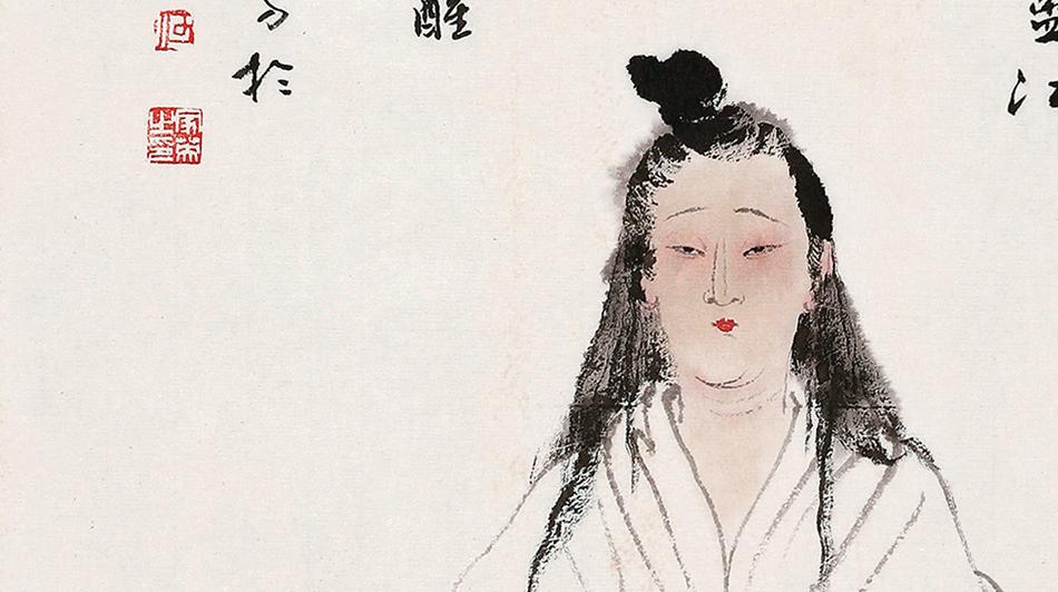 何家英《观世音》细节2.jpg